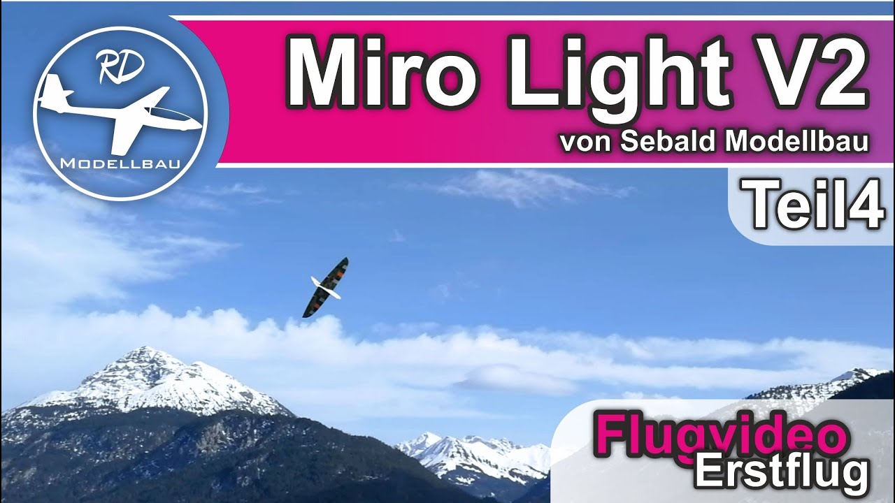 Miro Light V2 von Sebald Modellbau Erstflug Maiden Hangflug - Kunstflug RC Nurfl&uuml;gel | Holzbausatz