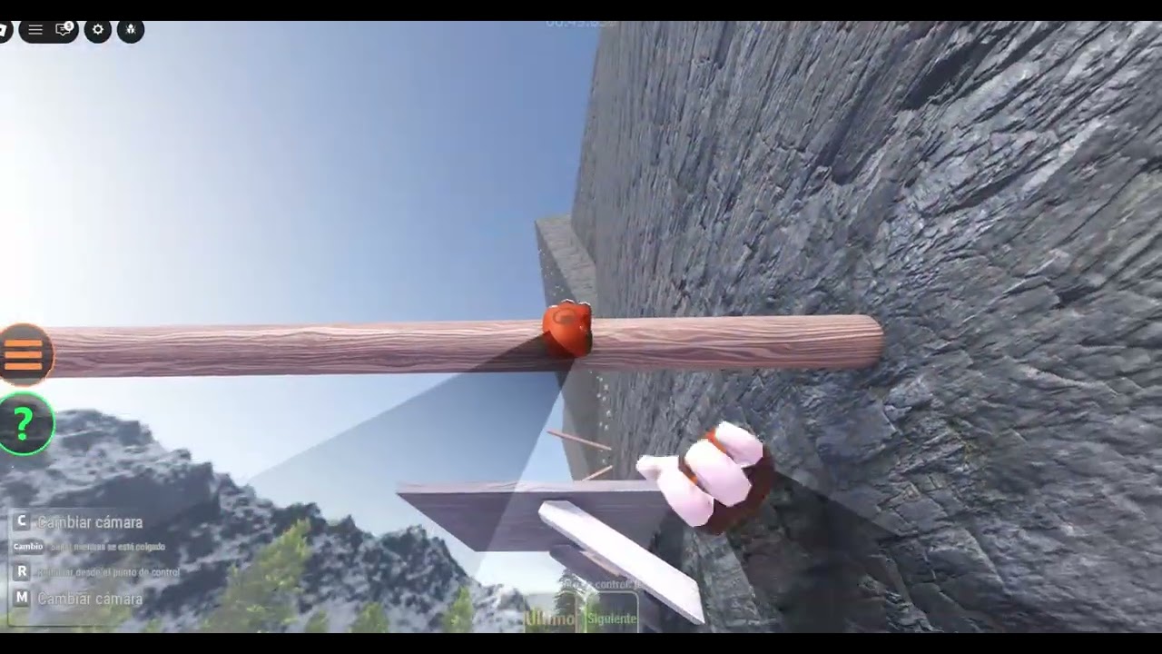 jugare un juego de escalada