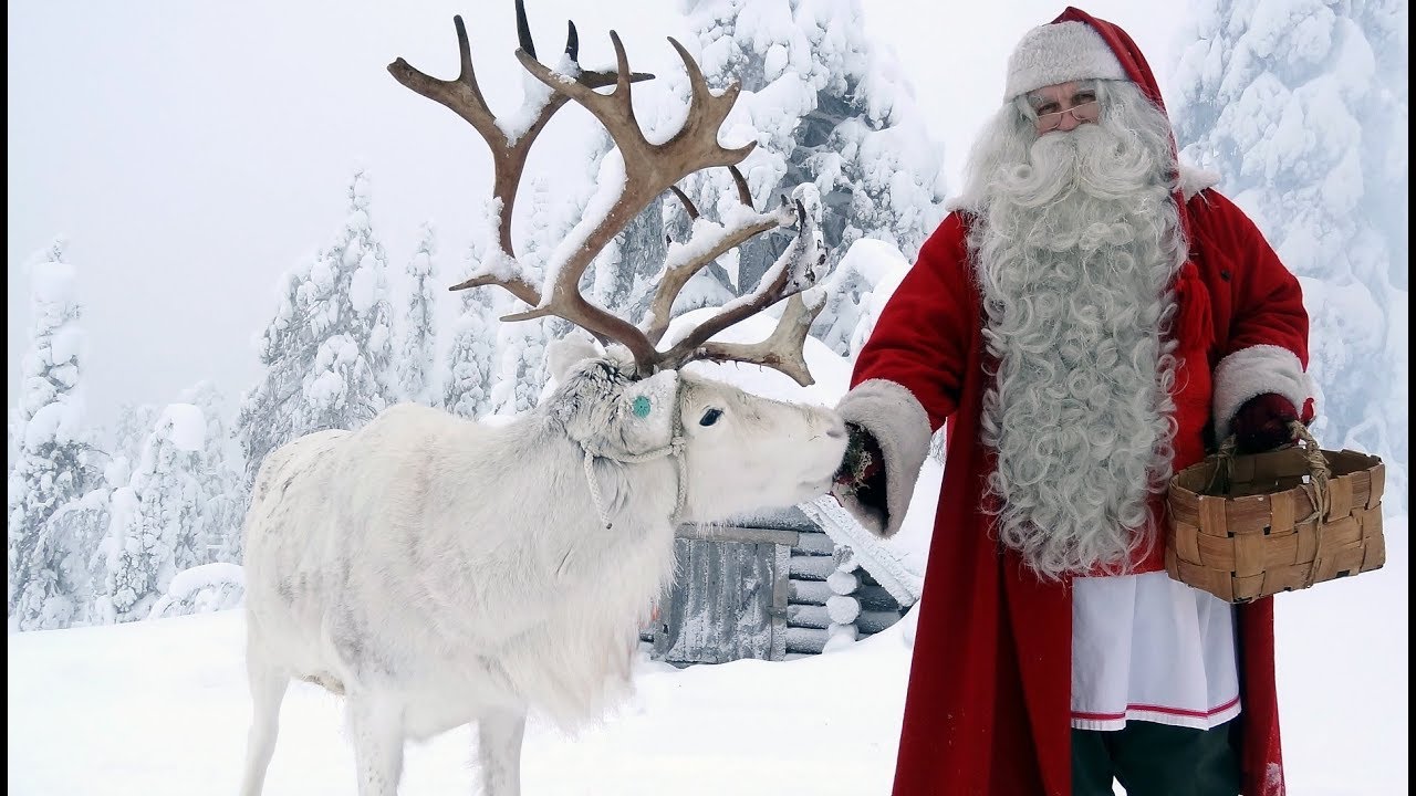 Partenza di Babbo Natale e renne 🦌🎅 video per famiglie Lapponia Finlandia Santa Claus Villaggio