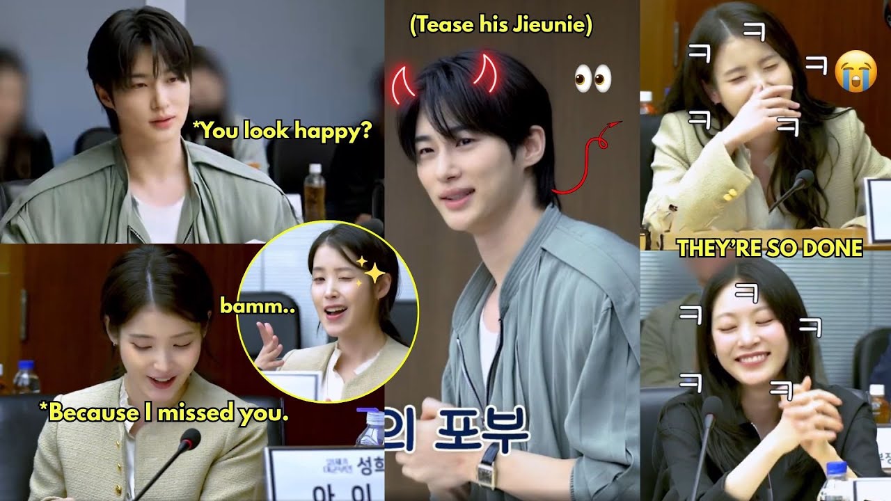 IU’S FLIRTING LINE TO WOOSEOK??? Not Wooseok teasing IU by imitating her self-introduction message😭