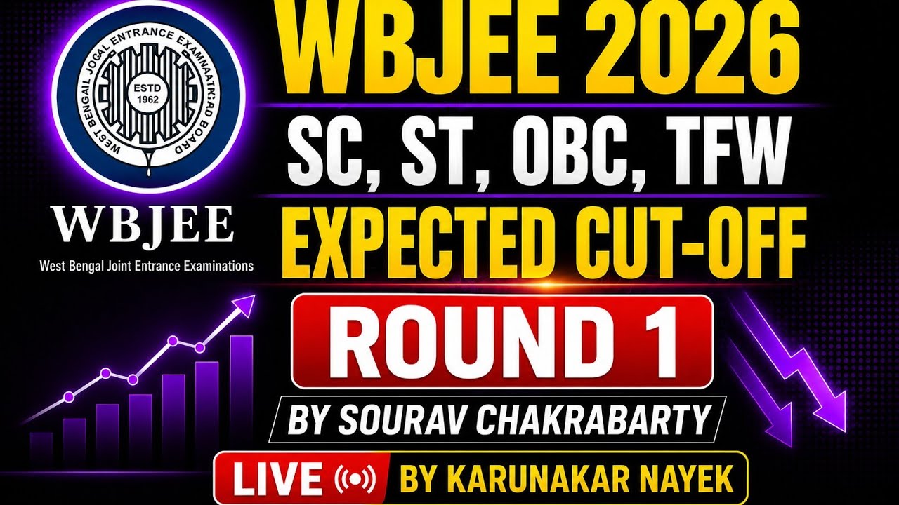 🚨WBJEE 2026 Round 1 Category Cut-Off Explained ✅ SC, ST, OBC, TFW Full Analysis📈#wbjee2026