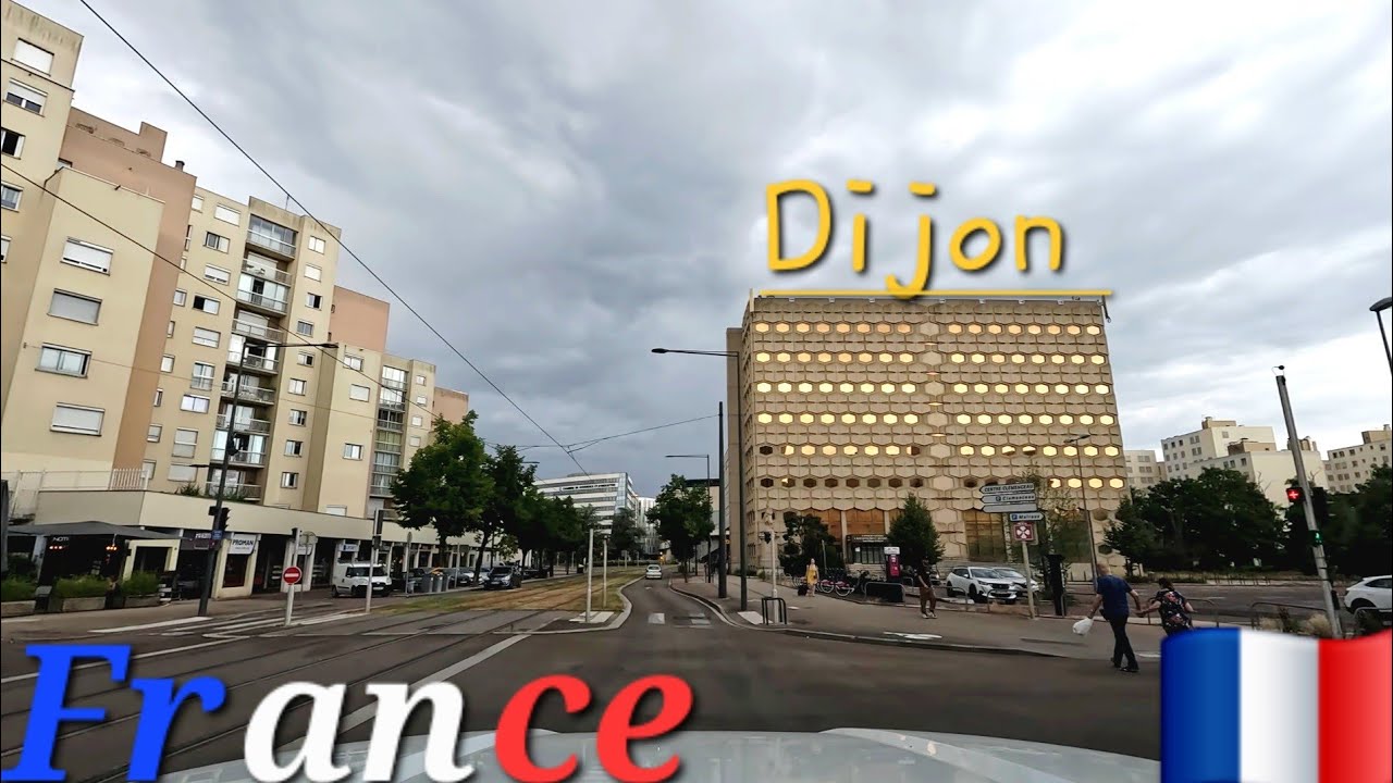 Dijon France 🇫🇷 4K Drive