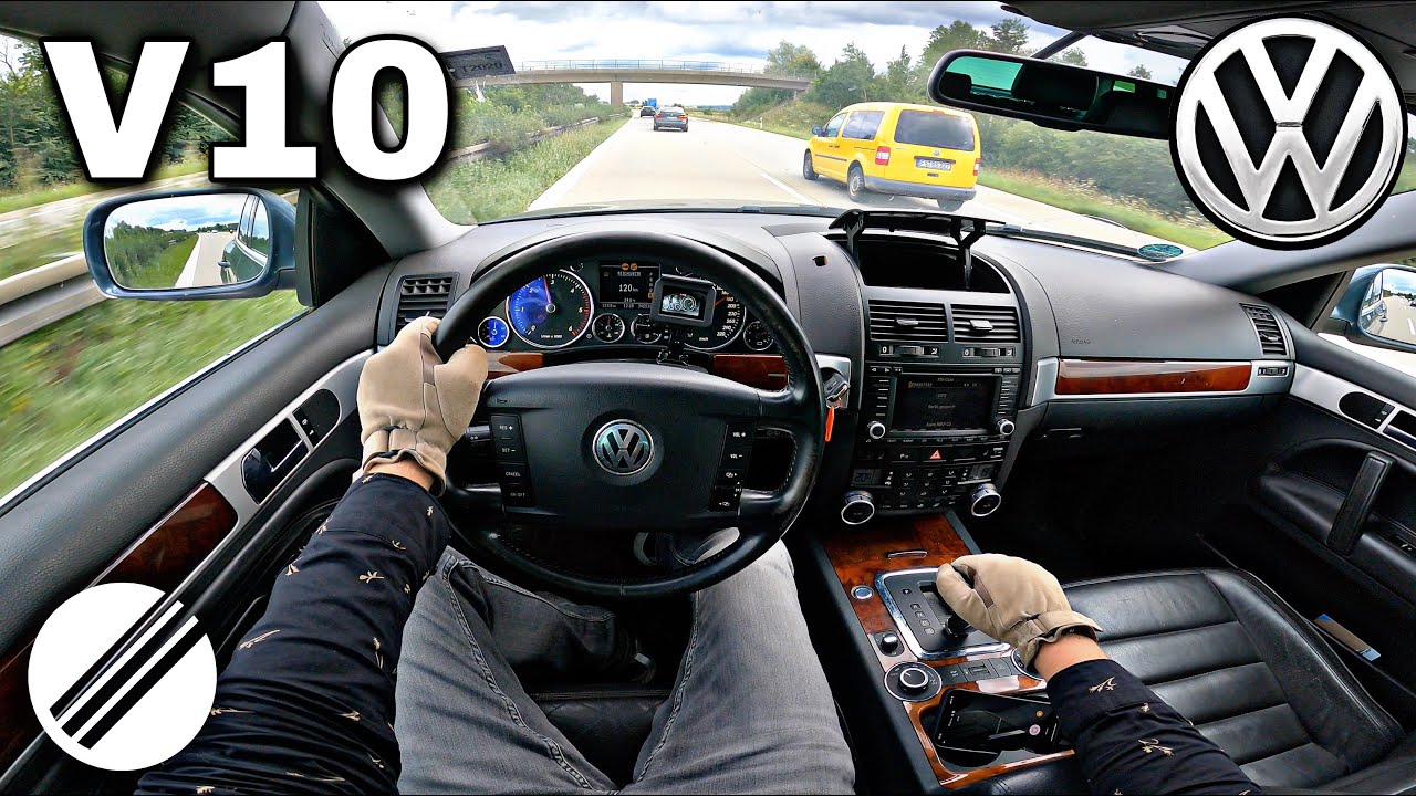 VW TOUAREG 5.0 V10 TDI ТОП СПИД ДРАЙВ НА НЕМЕЦКОМ АВТОБАНЕ 🏎