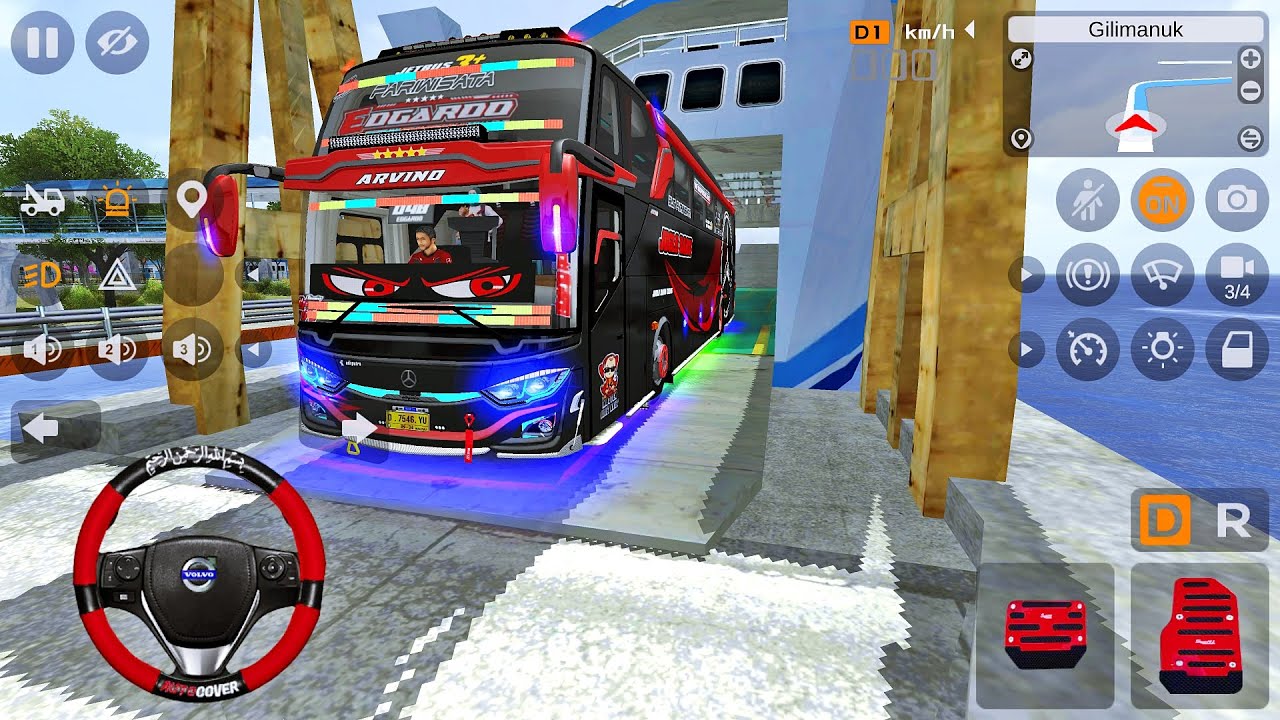 Bus Pariwisata Edgardo Joglo Baru Pasang Basuri Terbaru Malah Bikin Joget Penumpang Diatas Kapal
