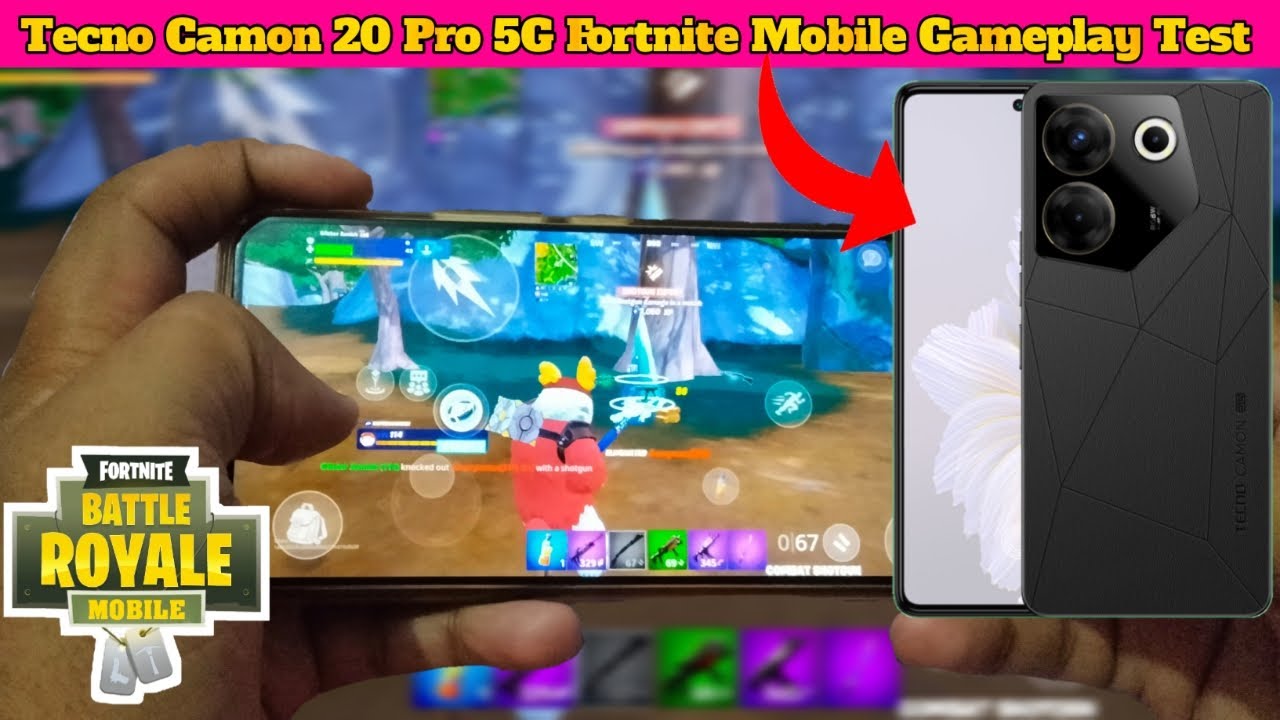 Tecno Camon 20 Pro 5G Fortnite Mobile Gameplay Test|Camon 20 Pro Fortnite Test,Fortnite Gaming Test