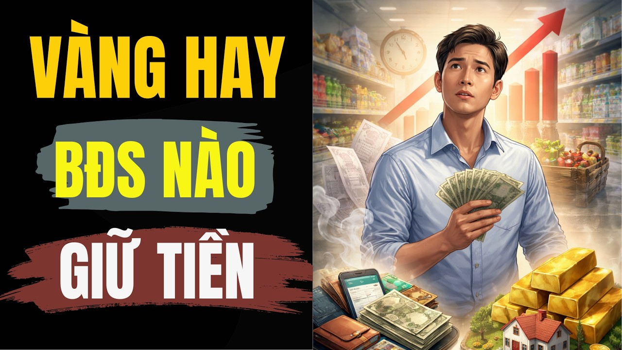 Lạm phát 5%/năm: Giữ tiền, mua vàng hay đất để không nghèo đi âm thầm| GÓC NHÌN GIÀU CÓ