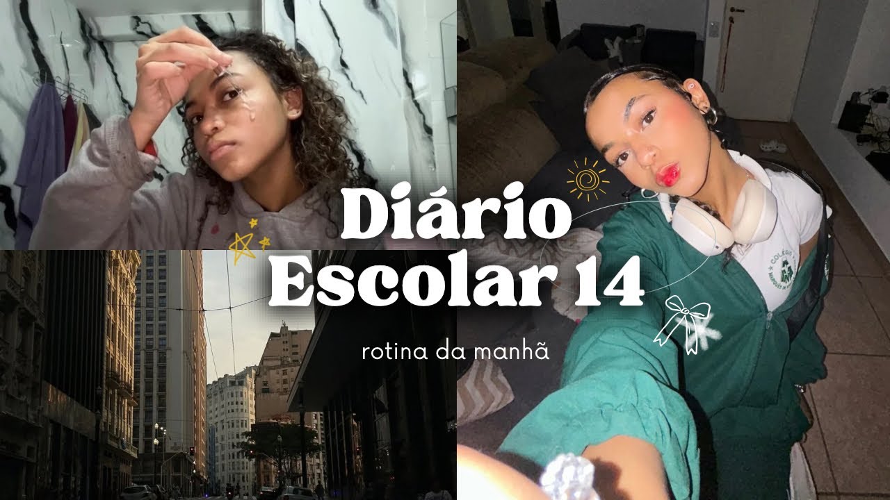ROTINA DA MANH&Atilde; + SKINCARE + BATE PAPO + VLOG | DI&Aacute;RIO ESCOLAR 14🌞 | Bia Amaral 