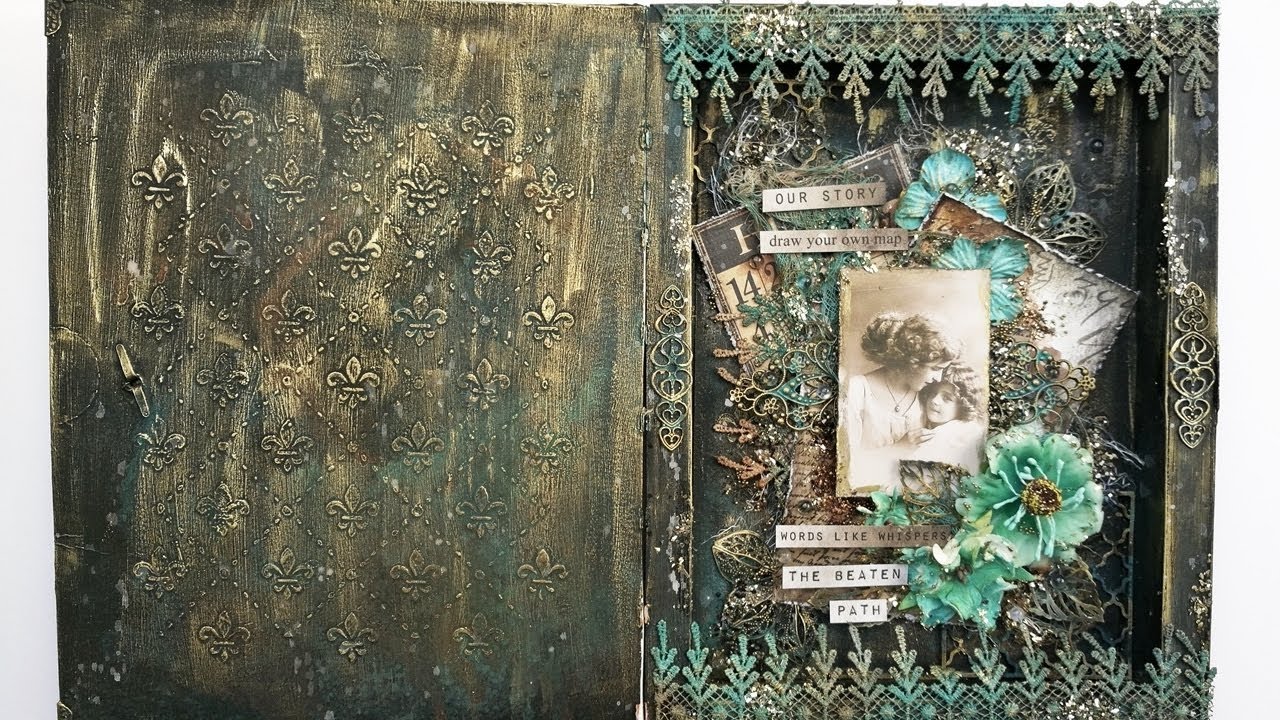 Mixed Media Art - #7 - Gift box - Step by step video