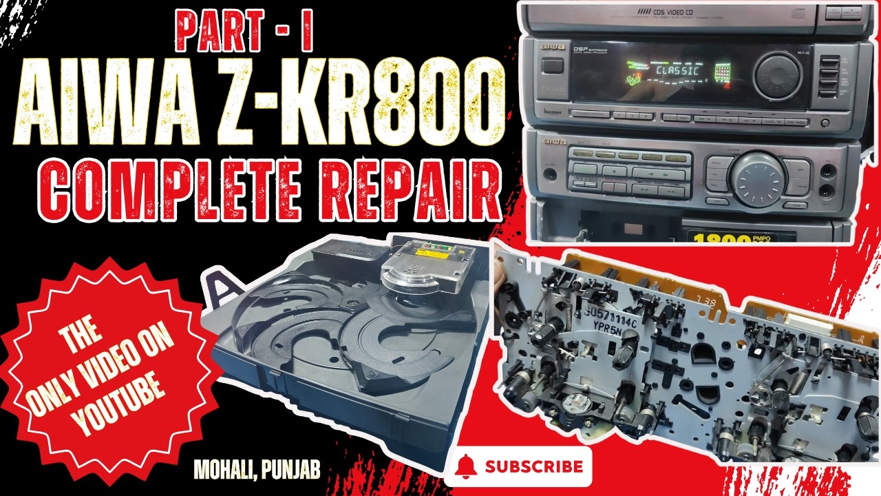 Aiwa Z KR800 Full Repair and Restoration II Part I