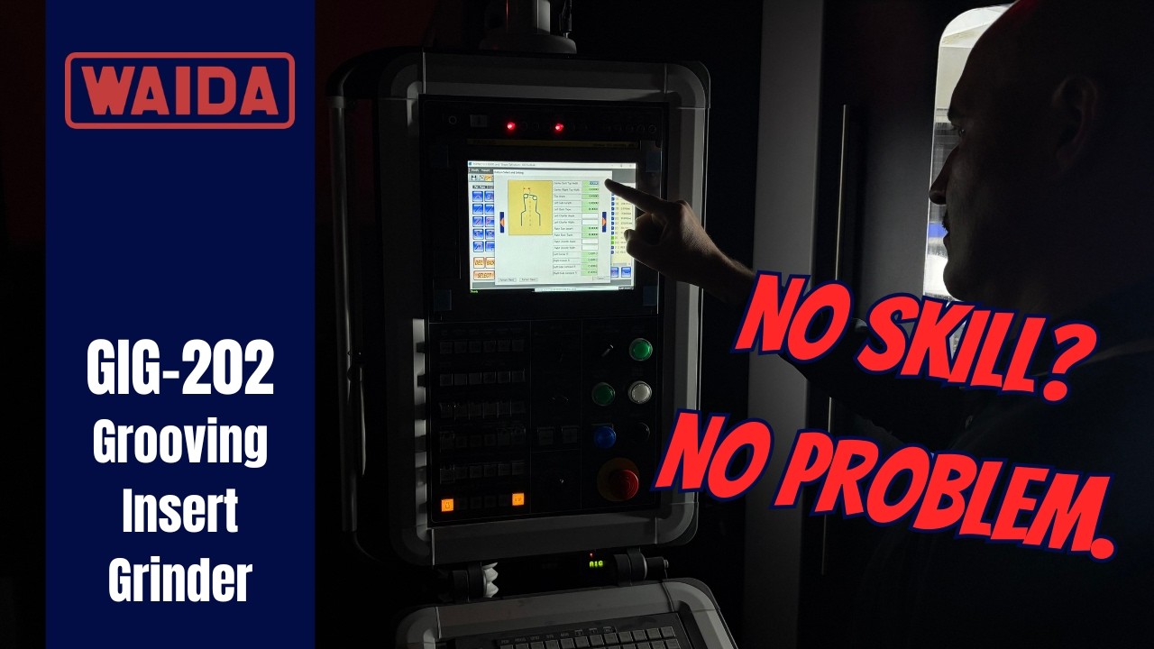 A beginner creates a grinding program on his first try!?  - WAIDA GIG-202 Grooving Insert Grinder