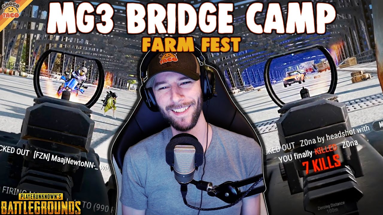 Фестиваль фермы в лагере MG3 Bridge Camp Farm Fest с HollywoodBob | chocoTaco PUBG Erangel Duos G...
