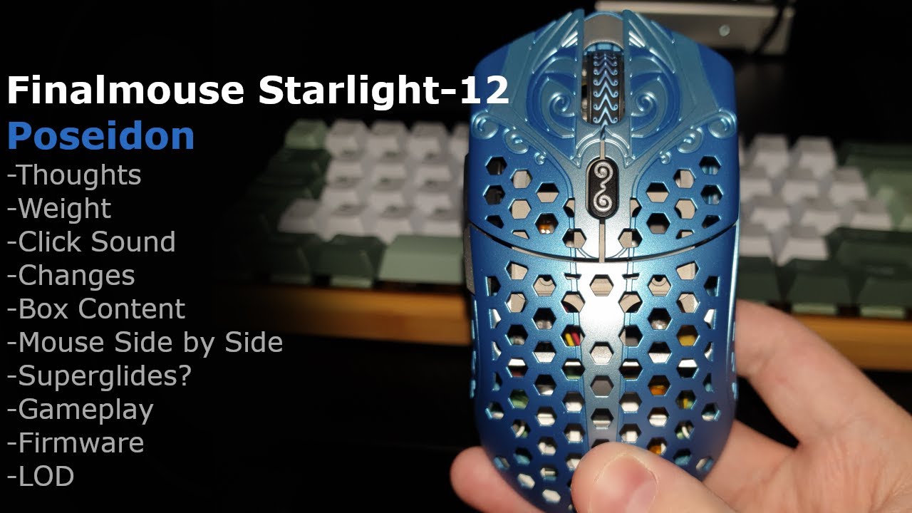 Finalmouse Starlight 12 Poseidon Review - Thoughts & Mouse Comparisons - Changing LOD & Firmware