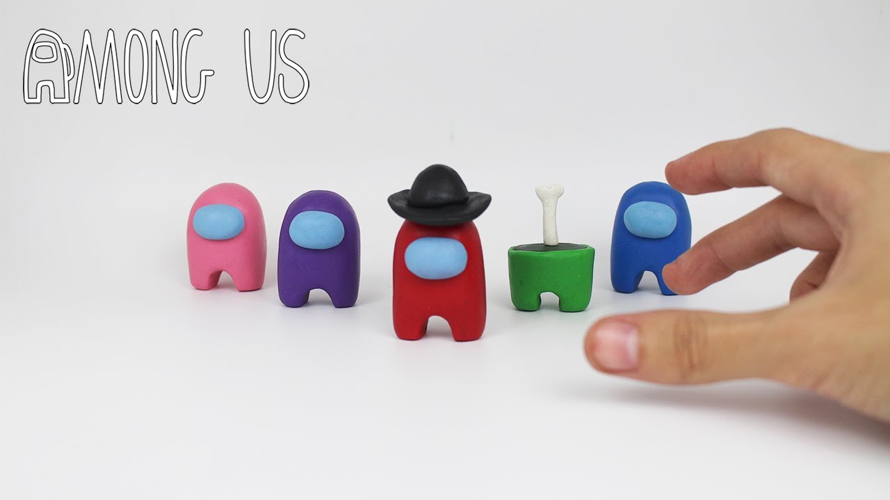 Como hacer a Tripulantes de Among Us de Plastilina