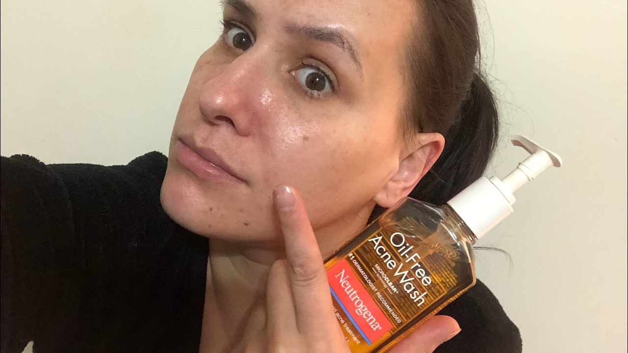 Neutrogena oil-free acne wash breaking out skin