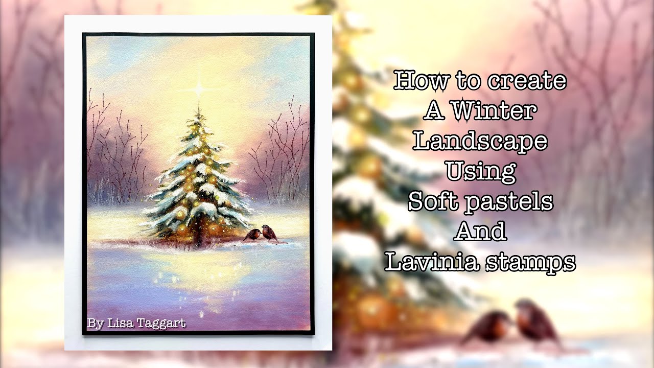 ‘Winter’s gift’-Lavinia stamps- soft pastel '