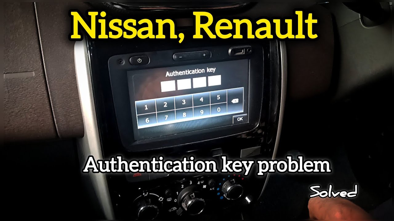 Nissan authentication key problem,  Renault, Nissan authentication key problem solved
