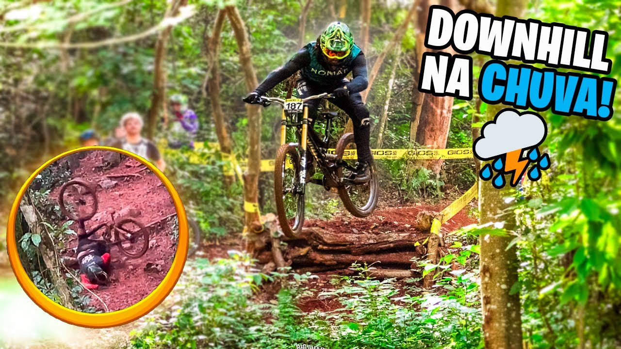 Muito BARRO e TOMBOS DE BIKE no campeonato de DOWNHILL ⛈️
