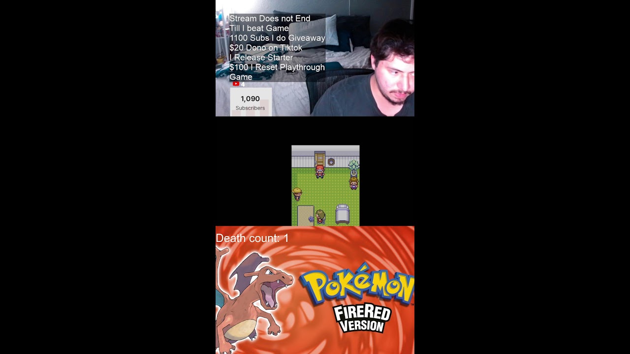 Stream Ends When I Beat Pokemon Fire Red Grind Till 1200!!