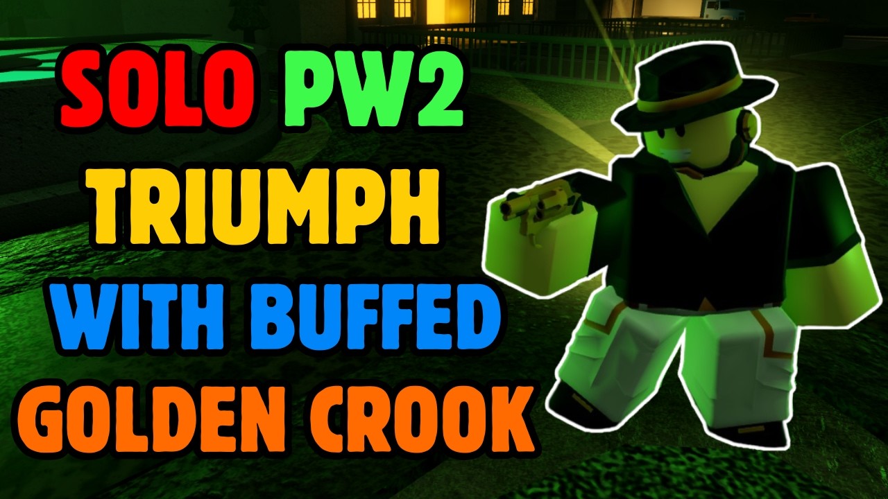 SOLO POLLUTED WASTELANDS 2 TRIUMPH WITH BUFFED GOLDEN CROOK BOSS | Roblox Tower Defense Simulator