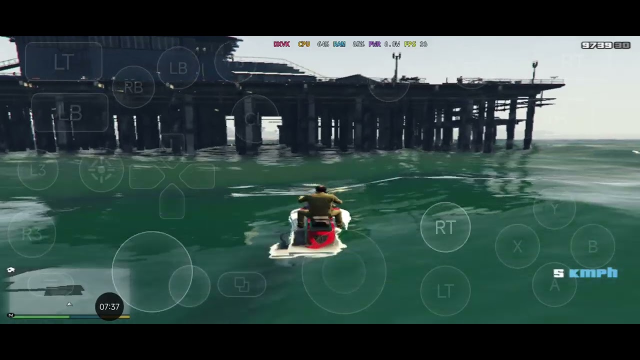 GTA 5 poco X7 normal 50 FPS// AJUSTE GRAFICO 📈