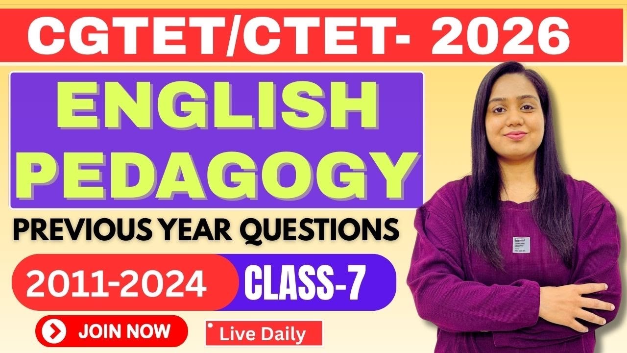 CTET & CGTET English Pedagogy Free Online Class|Complete Syllabus + PYQ|By Divya Mam#pedagogy#cgtet