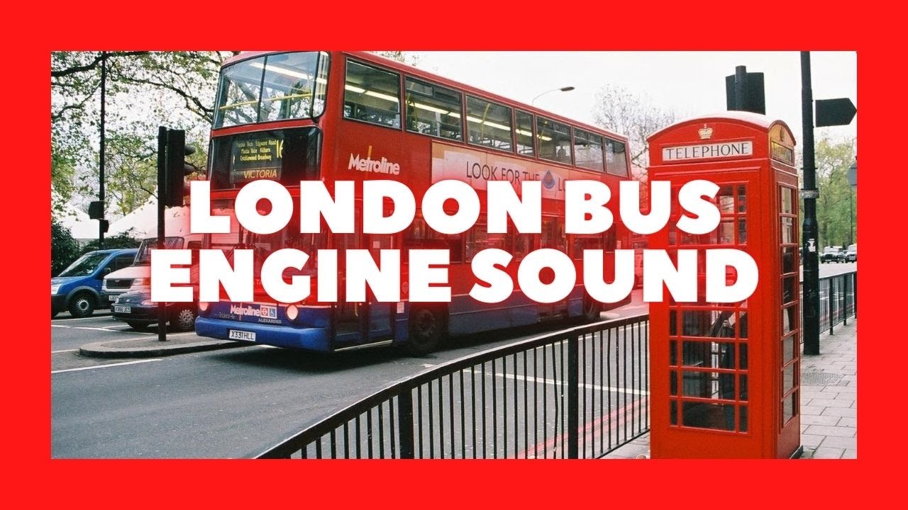 London Bus Engine Sound - White Noise (ASMR)