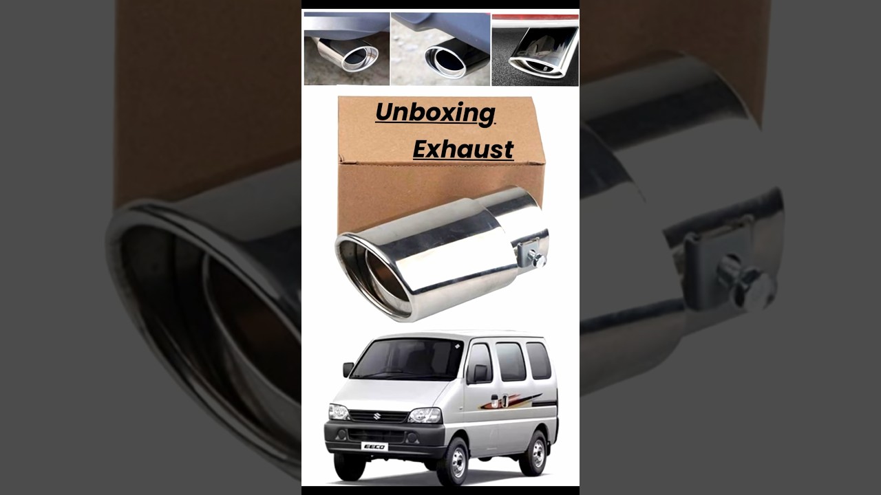 Eeco Car Exhaust/ Unboxing and install Silencer modified #marutieeco #modified #ytshorts