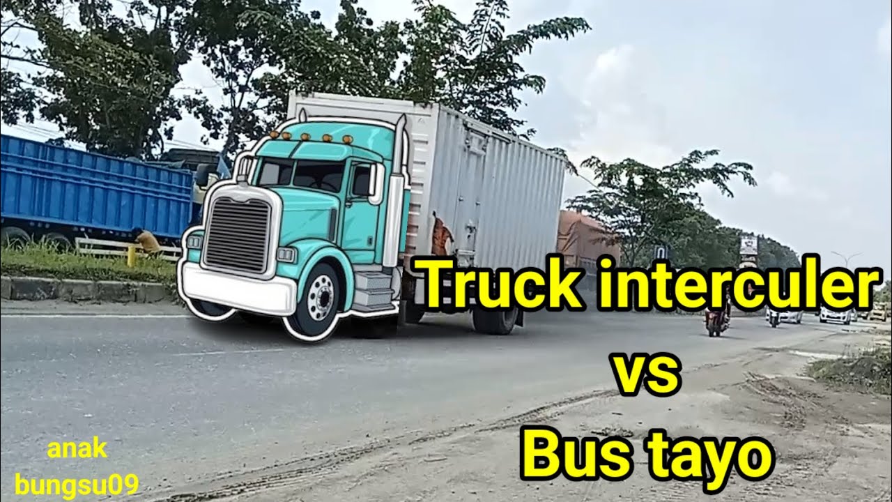 Truck coltdiesel dan truck Fuso berubah bentuk mirip tayo dan interculer🤣anak bungsu09