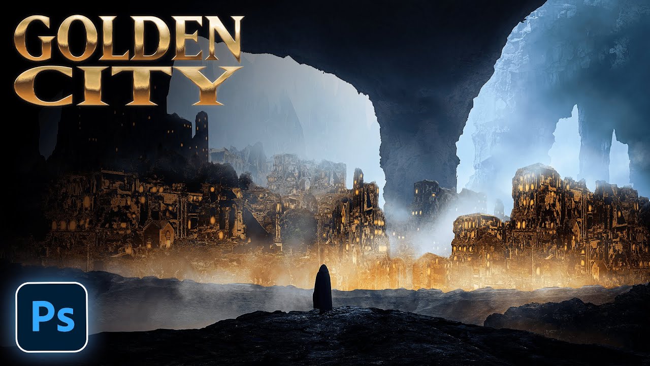 I created a Epic ANCIENT CITY Photo Manipulation - Photoshop Speed Art Tutorial 