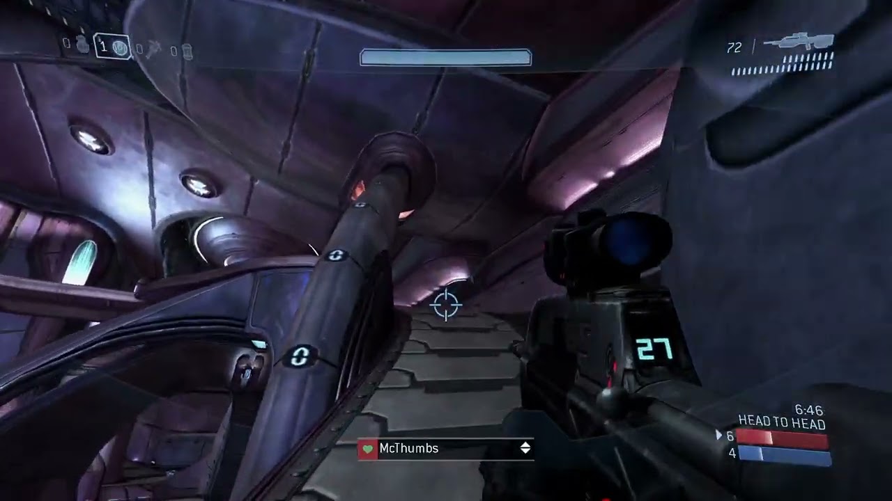 Halo 3 - Intense Heretic 1v1 against RealLifeSpartan (Theater POV)