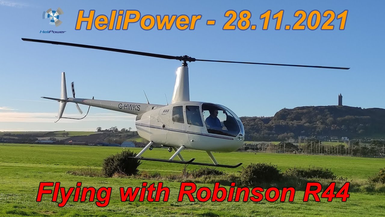 HeliPower - 28.11.2021 - Flying with Robinson R44 at Newtownards Airport
