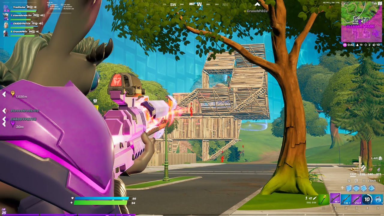 Recon Scanner + Rail Gun = Cheating || Fortnite Clips