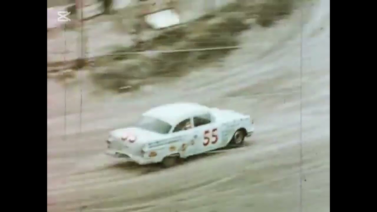 I put audio from Cars 3 over Junior Johnson's 1956 flip.