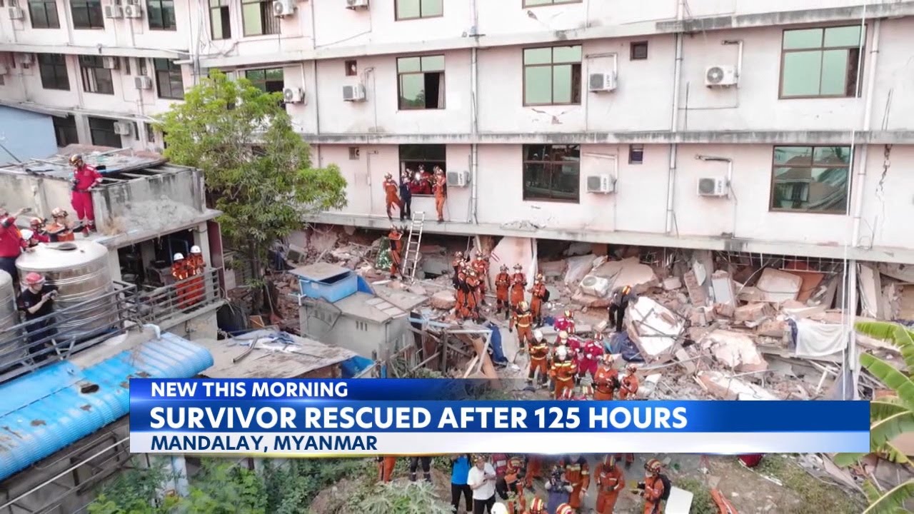 Myanmar quake survivor rescued after 5 days trapped in rubble