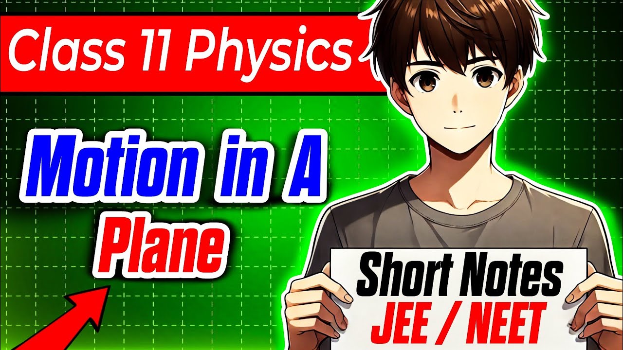 Motion in a Plane Handwritten Short Notes | Class 11 Physics Chapter 4 Handwritten ShortNotes