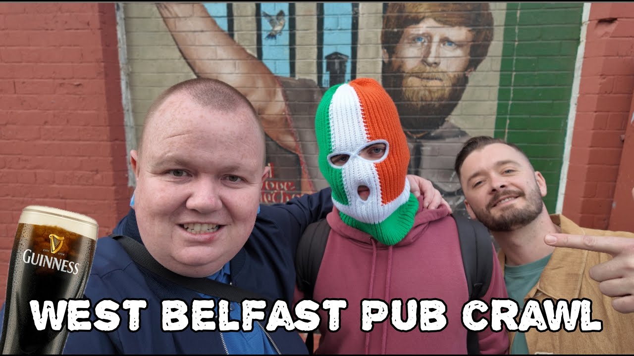 Паб-кроул на Republican Falls Road / Западный Белфаст, Северная Ирландия — Guinness 🇮🇪