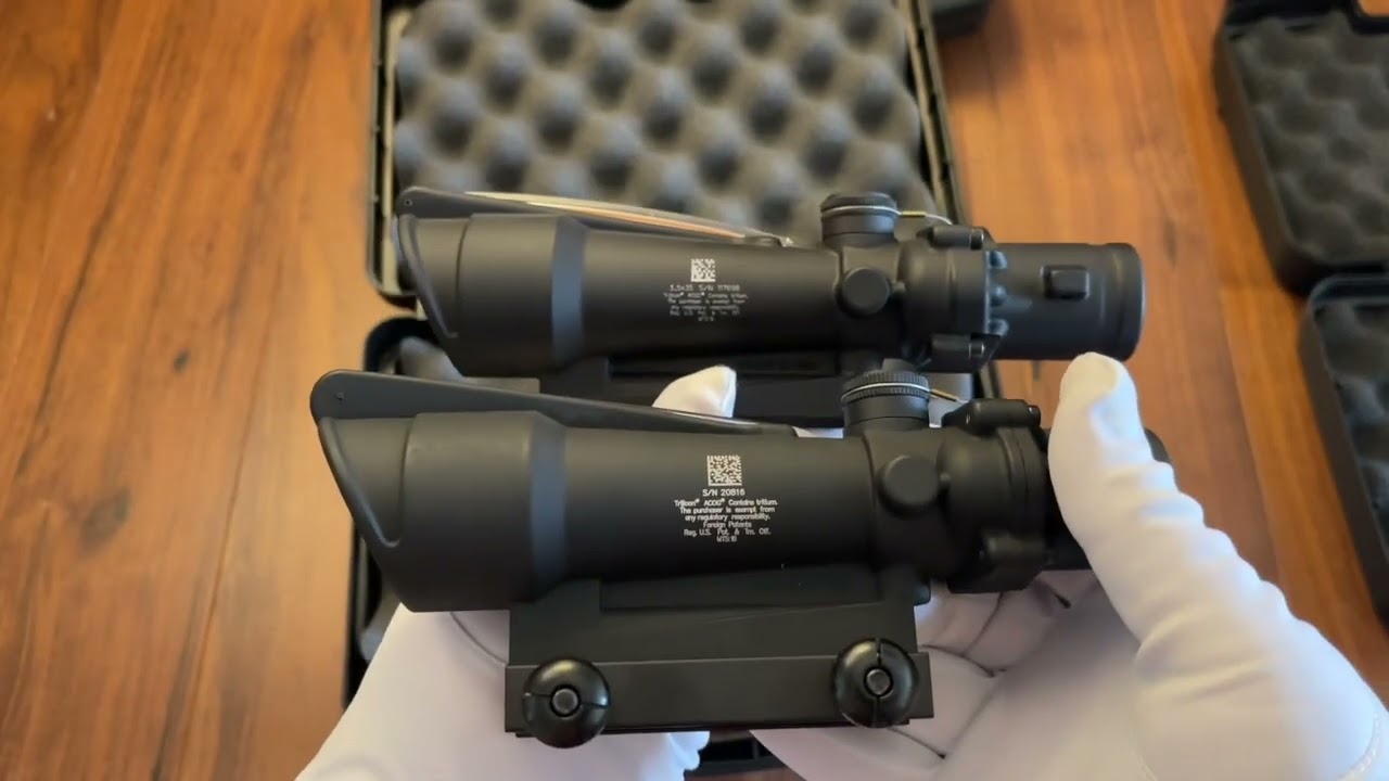 Сравнение оригинального призматического прицела Trijicon Acog 3,5x35 с репликой, подделкой.