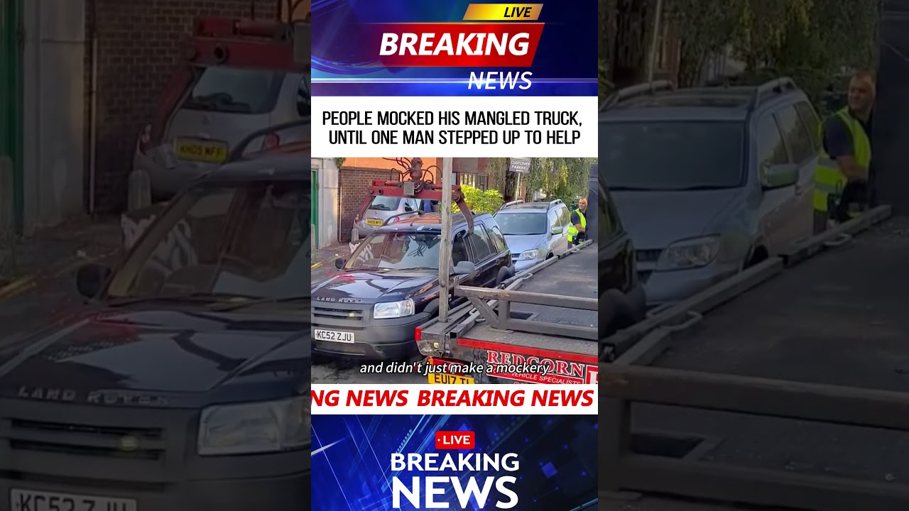 PEOPLE MOCKED HIS MANGLED TRUCK, UNTIL ONE MAN STEPPEO UP TO HELP #news #foryou