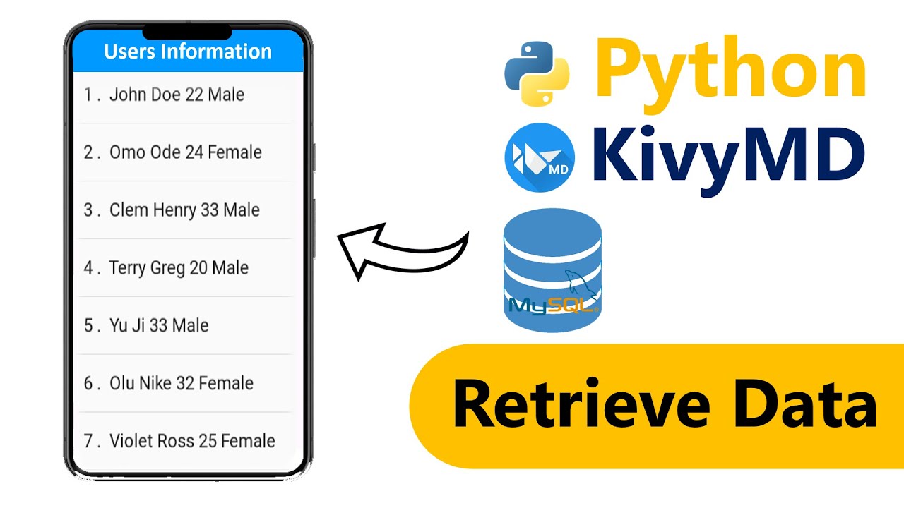 How to retrieve data from database in Python & KivyMD