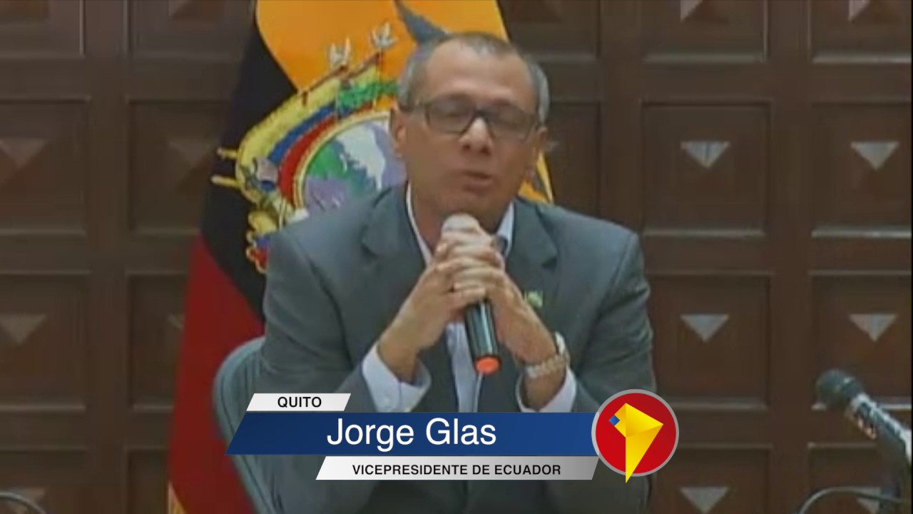Rueda de Prensa del Vicepresidente Jorge Glas tras retiro de sus funciones
