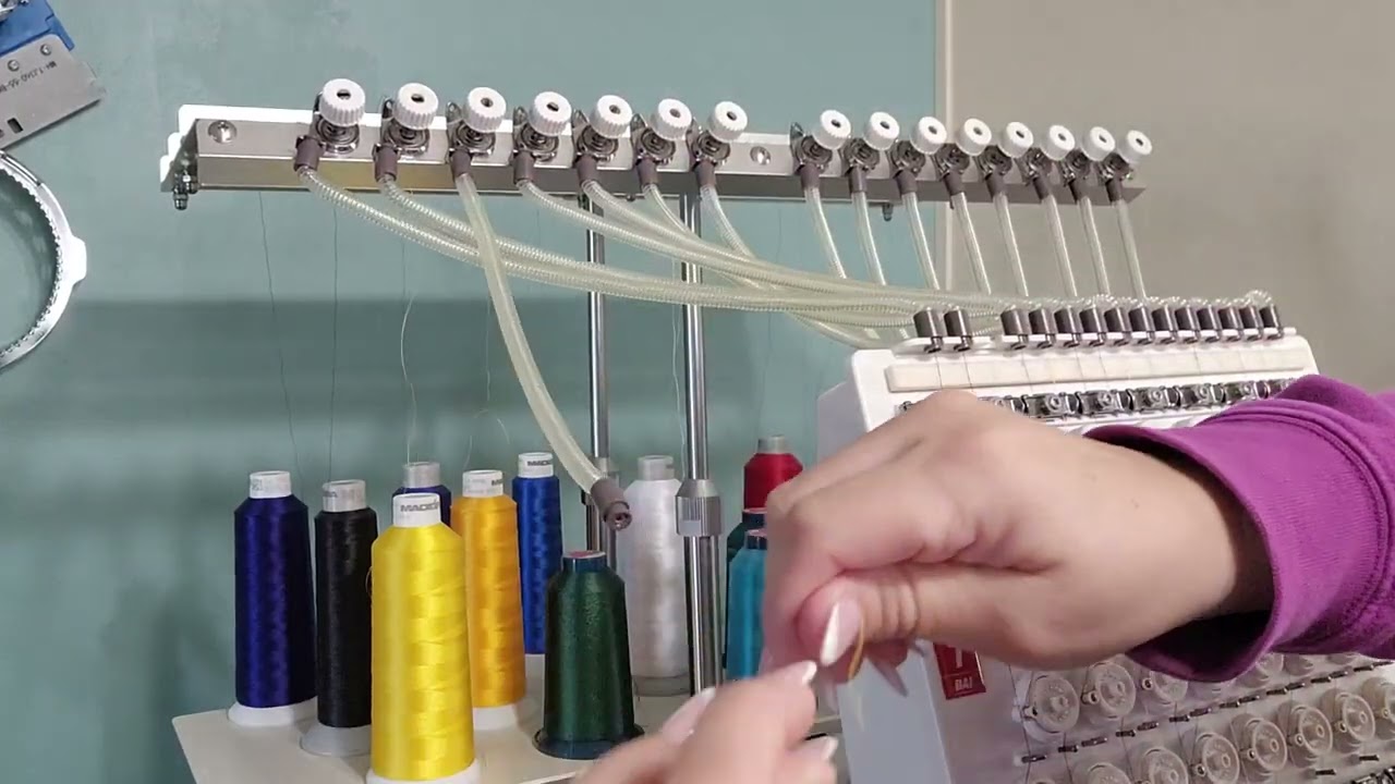 THREAD YOUR BAI EMBROIDERY MACHINE WITH ME.
