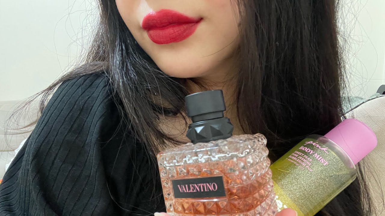 ASMR showing you my perfume collection | glass tapping, scratching and liquid sounds #asmr 