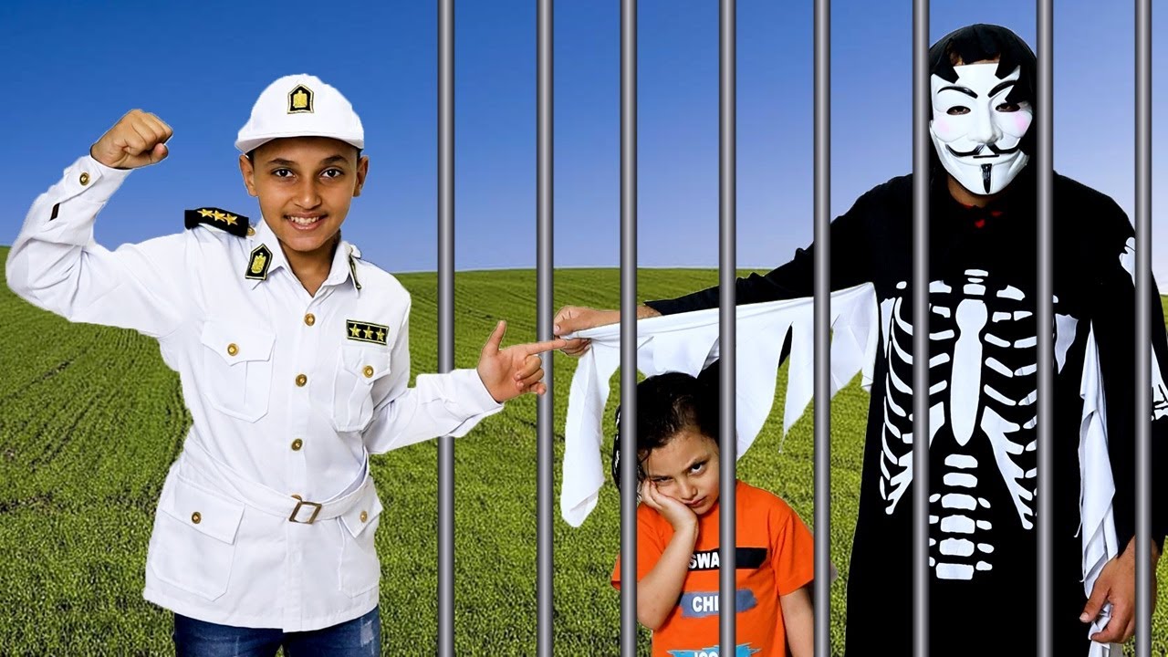 الشرطي مازن دخل مالك والهيكل العظمي السجن !!!