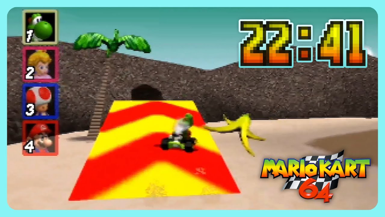 Mario Kart 64 150cc All Cups (Skips) Shortcut Speedrun 22:41 (мировой рекорд)