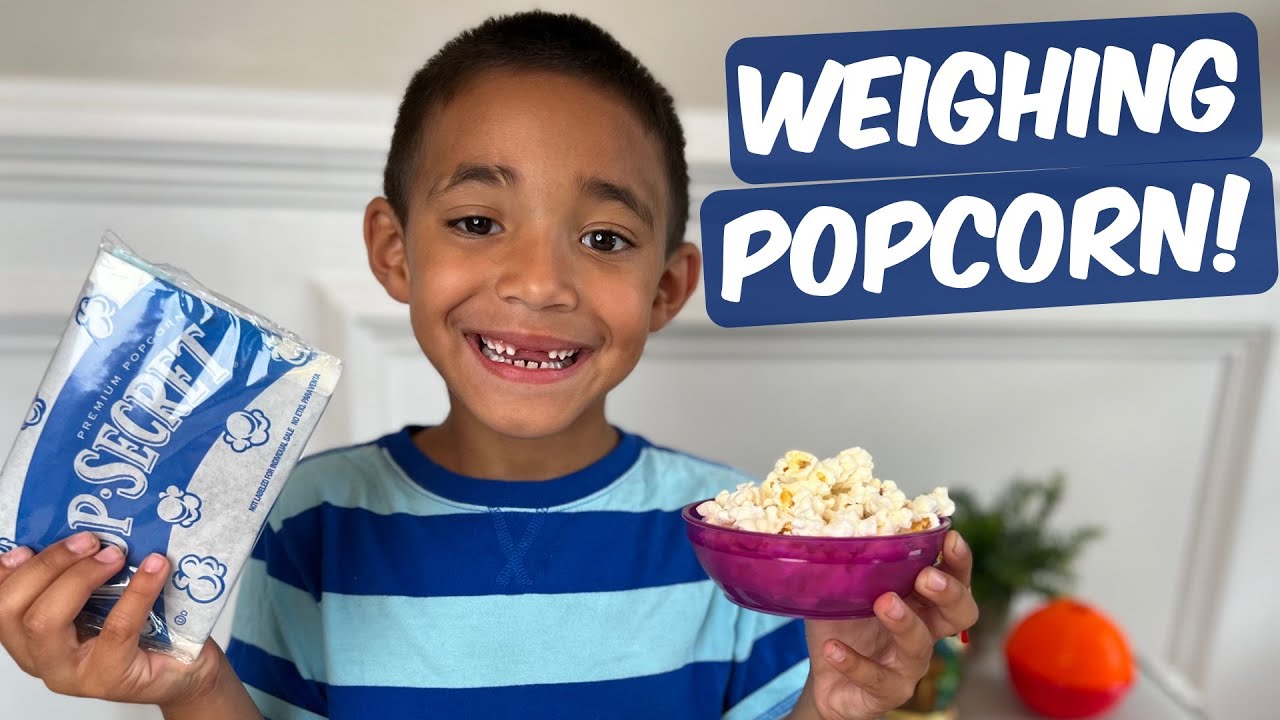 Easy Experiment - Weight of Popped vs. Unpopped Popcorn!