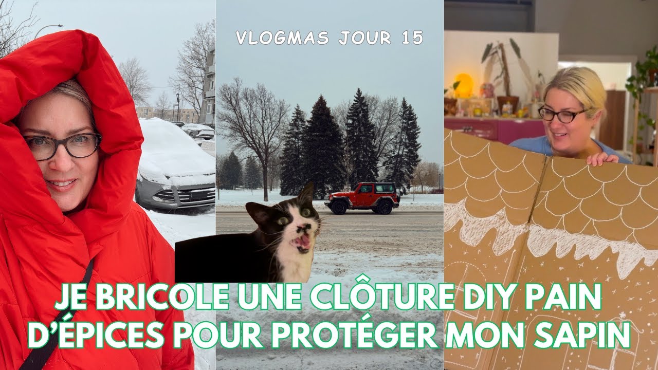 COURSES SOUS LA NEIGE ET BRICOLAGE PAIN D’ÉPICES  - VLOGMAS 15