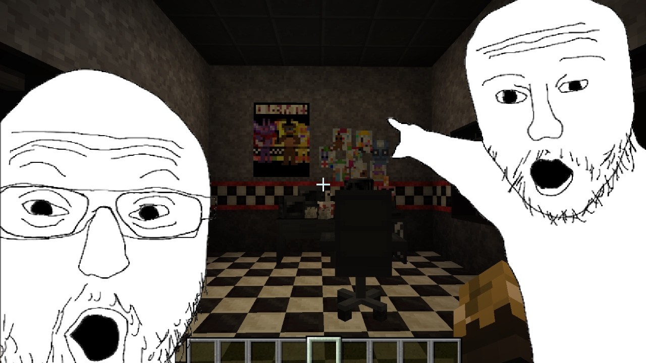 MAKING FNAF ON MINECRAFT PART UNO