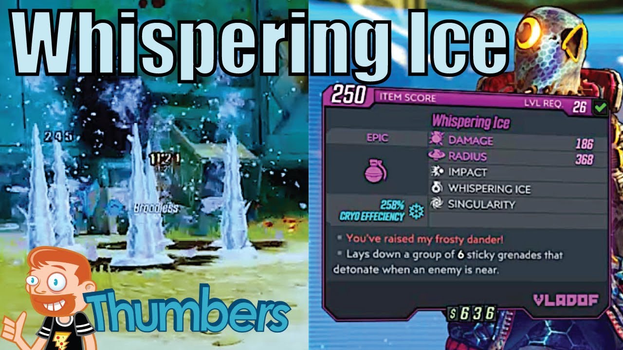Whispering Ice Grenade Mod Demonstration - Borderlands 3