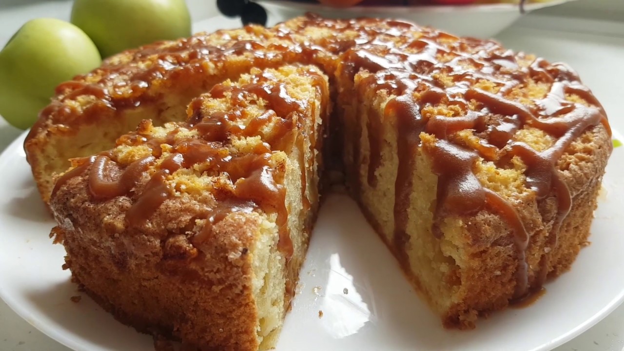 Ирландский Яблочный пирог с Карамелью