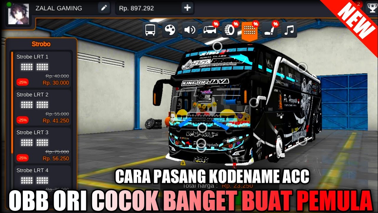 CARA PASANG KODENAME ACC BUSSID DI OBB ORI COCOK BUAT PEMULA //BUSSID V3. 6.1